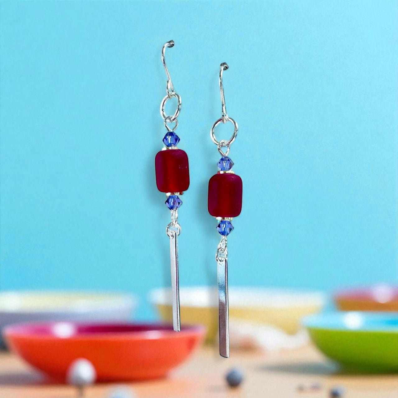 JELLY BLING ROW EARRINGS
