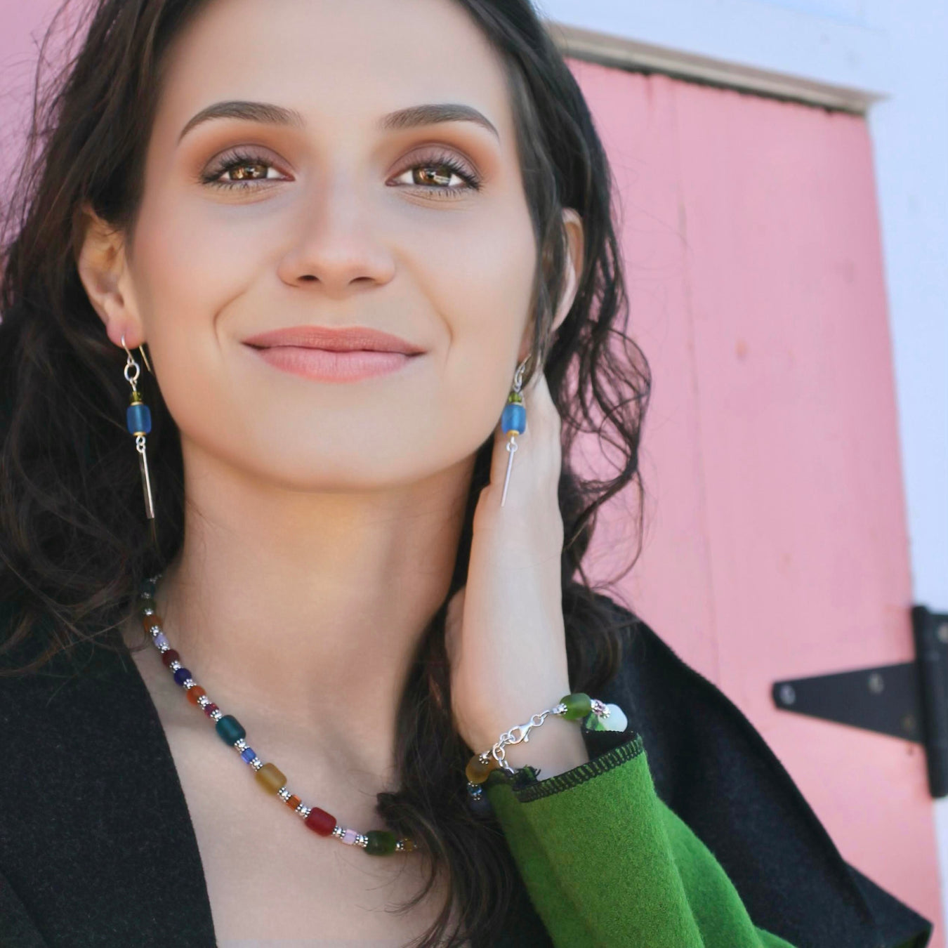 JELLY "BLING" ROW NECKLACE - Elizabeth Burry Design