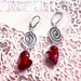 SWIRLING HEART EARRINGS - Elizabeth Burry Design