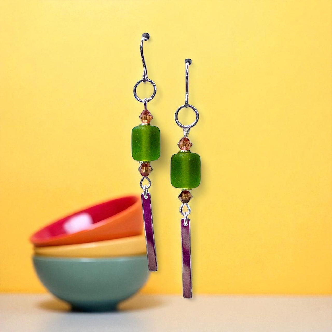 JELLY BLING ROW EARRINGS